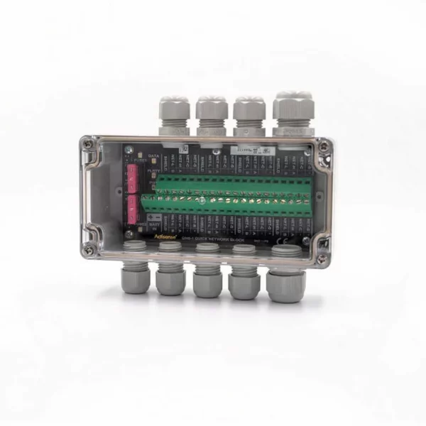 A-QNB-1-PMW NMEA 2000 Network block, 6 micro female drops, power feed
