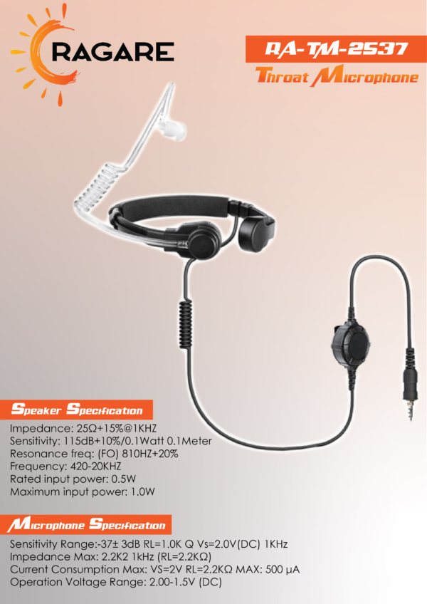 Ragare RA-TM-2537 Throat Microphone - Image 2