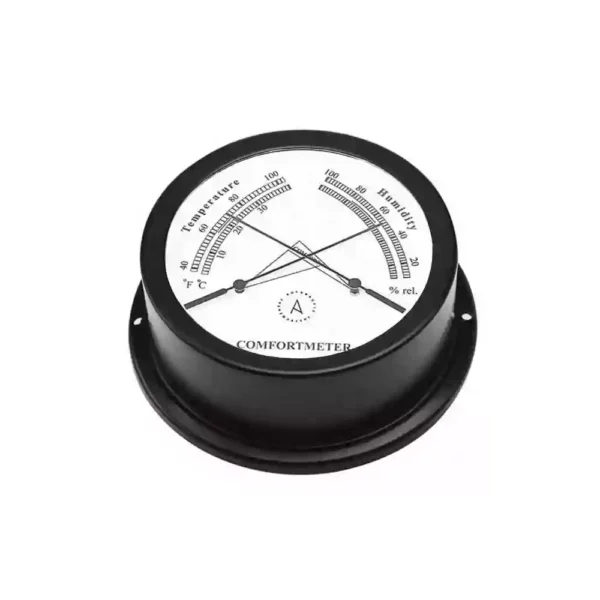 Black Nautical ComfortMeter Thermo Hygro TH95N