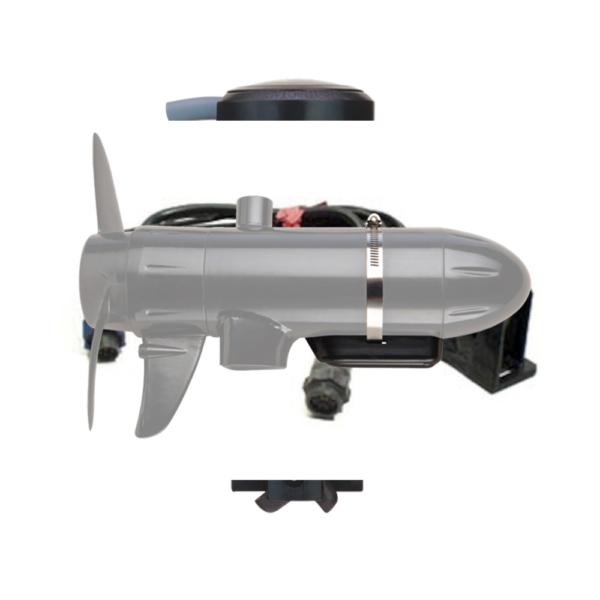 lowrance low profile trolling motor mount for dsi skimmer marine nav accessories 2