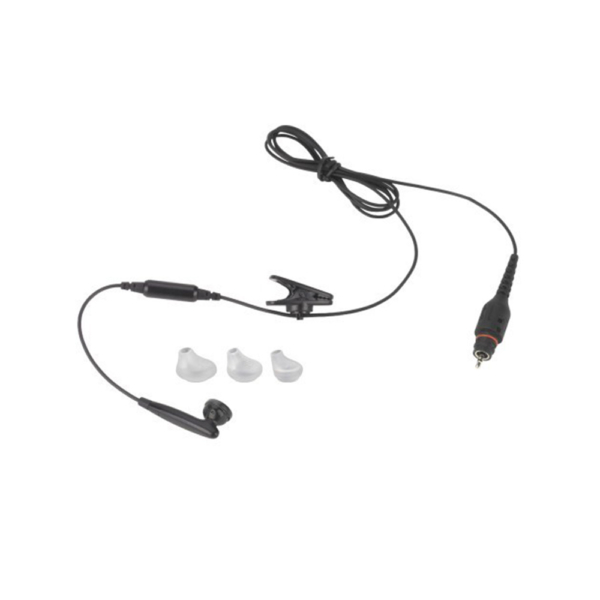 motorola 1-wire earbud 116cm cordblack nntn8295 lmr accessories
