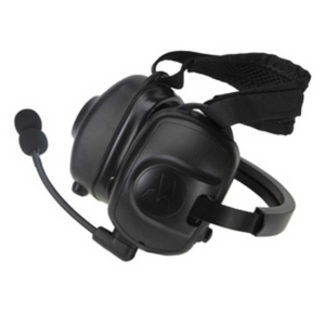 Motorola Heavy Duty Behind-the-Head Headset with Noise-Canceling Boom Microphone (PMLN6853)