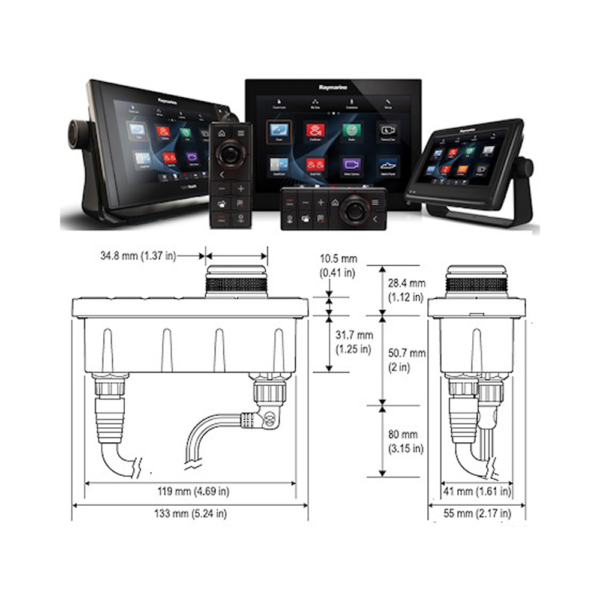 raymarine system remote control keypad t70293 marine nav accessories 2