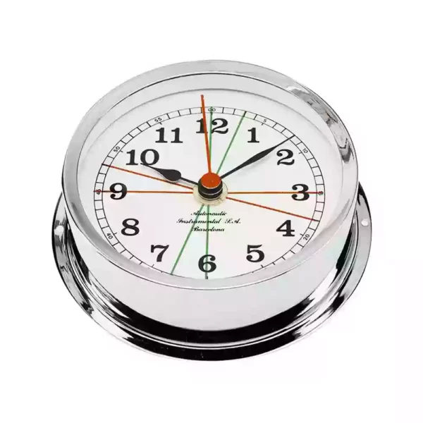 Chromed Nautical Quartz Clock R120C