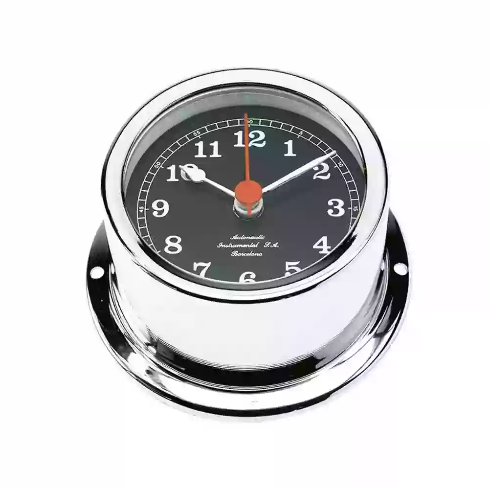 Chromed Nautical Quartz Clock R72C