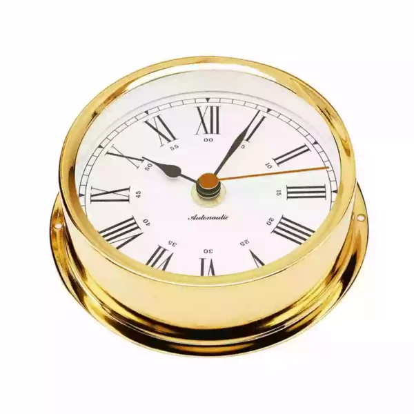 Golden Nautical Quartz Clock R120D