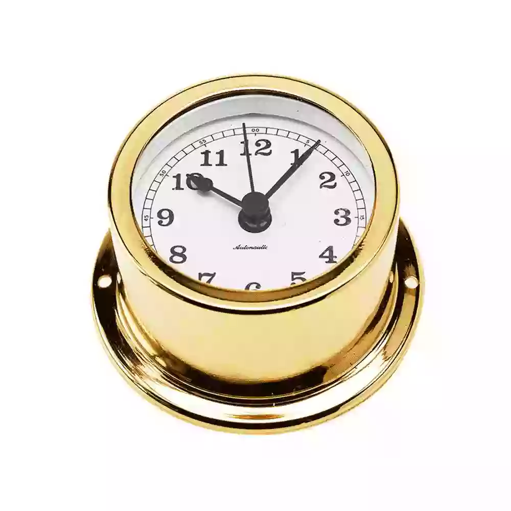 Golden Nautical Quartz Clock R72D