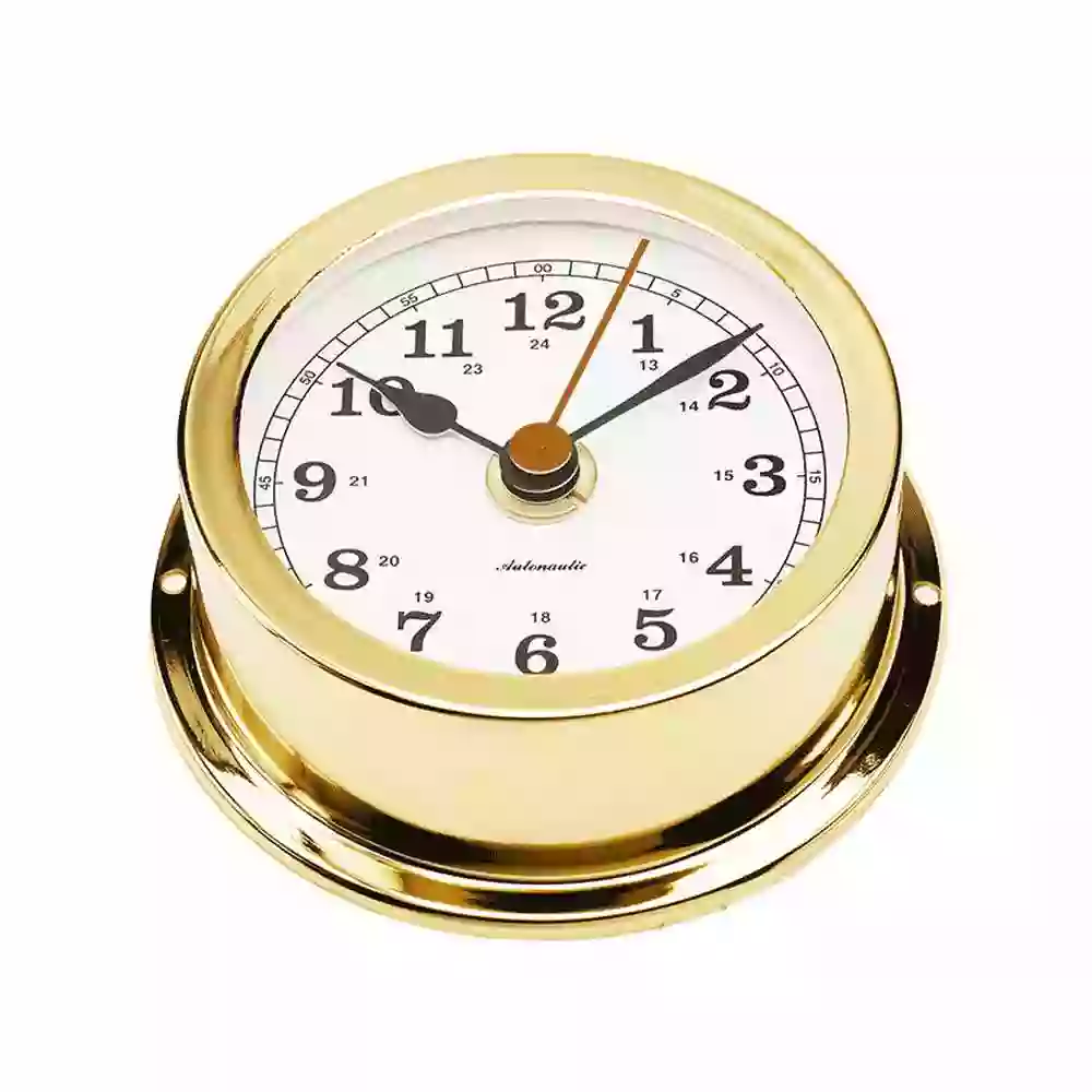 Golden Nautical Quartz Clock R95D