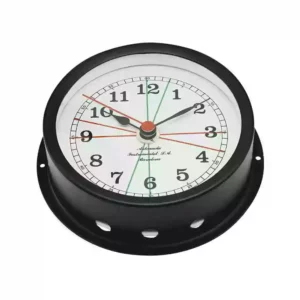 Black Nautical Quartz Clock R120N