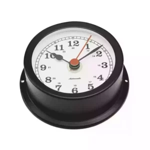 Black Nautical Quartz Clock R95N